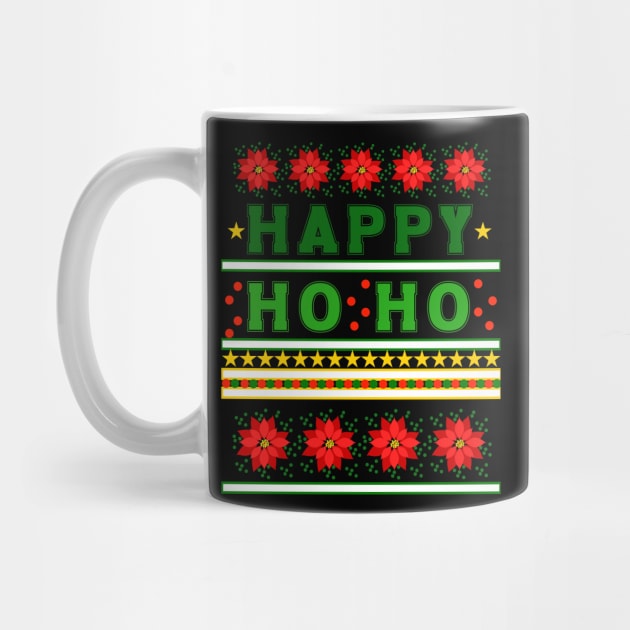 Ugly Christmas Sweater Happy HO HO by Nice Surprise